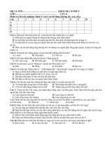 đề trắc nghiệm văn 10,11,12