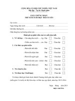 Giay xac nhan tre hoc trai tuyen