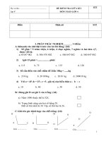 ĐỀ THI GIỮA KÌ 1 LỚP 4