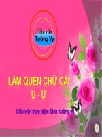làm quen chữ cái u, ư