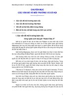 Môi trường và các vấn đề xã hội