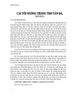 Cái tôi ngông trong thơ tản đà