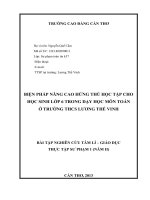 Hứng thú học tập môn toán cho HS lớp 6_Nguyễn Quế Cẩm