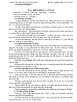 BẢNG KIỂM ĐIỂM ĐẢNG VIÊN NĂM 2013