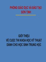 BÁO CÁO KHKT- KIẾN THỨC LIÊN MÔN