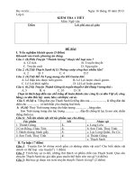 đề kiểm tra ngữ văn 6 - tiết 46