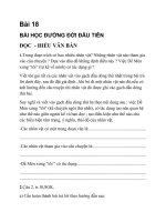 Bài 18 :Bài học đường đời đầu tiên