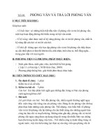 bai. phỏng vấn và trả lời phỏng vấn