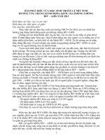 Phat bieu cua hoc sinh ve phong chon HIV