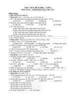 Thư viện đề Toán 4 - Giữa HKI