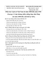 ĐỀ CƯƠNG ÔN TẬP SỬ 8  THEO MỤC, PHẦN.