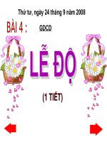 Bài 4 - Lễ độ - GDCD 6