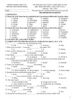 DE KSCL HSG ANH LOP 8 L1-2 CO ĐA