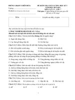 ĐỀ THI HKI CẤP HUYỆN VẬT LÍ 7 2012-2013