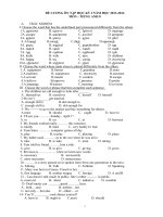 DE CUONG TIENG ANH 8 HOC KY I - NAM 2013-2014