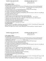 Kiểm tra chất lượng giữa kì I