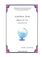 giáo án địa lý 12 cơ bản