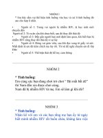 Thái độ đối với người nhiễm HIV- lop 5