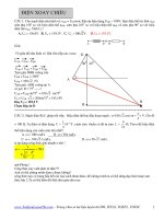 Tuyển tập các bài toán điện xoay chiều