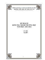 kế hoạch thanh tra nội bộ 2013-2014