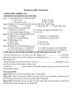 Đề thi HKI Sinh học 8