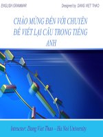 Viết lại câu