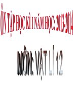 ÔN TẬP HKI MÔN VL 12(SINH HOẠT CLB) DÀNH CHO LỚP CB