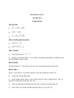 Đề thi môn Toán 9