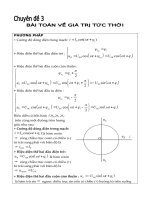 giá trị tức thời của DĐXC đẳng cấp