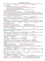 Đề kiểm tra vật lý 11 cực hay có đáp án