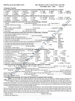 Đề thi HSG lớp 12 có đáp án