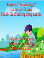 Truyện : Cháu chào ông ạ