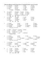 ÔN TẬP HKI-TA6-PHẦN PHÁT ÂM-CÓ ĐÁP ÁN