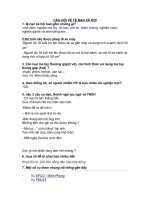 Câu hỏi về tệ nạn xã hội (gần gũi với học sinh)