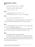 32 ĐỀ ÔN TẬP MÔN TOÁN 11-- HỌC KỲ I