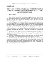 chuyên đề công tác chủ nhiệm