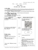 giáo án thể dục lớp 1 chuẩn