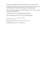 bài tọa độ phẳng trong đề thi hsg 12 -nghệ an năm 2013-2014