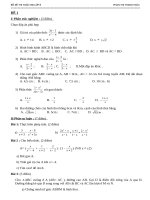 Bộ đề thi thử học kỳ 1 môn toán lớp 8