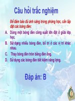 Câu hỏi trắc nghiệm GDMT - Vật lý