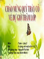 BÀI 6 CỘNG VỚI MỘT SỐ: 6 + 5