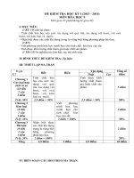 De KT Hoc ki 1 Hoa 9 tu luan