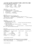 ÔN TẬP HKI-TA6-PHẦN NGHE CÓ KÈM FILES NGHE