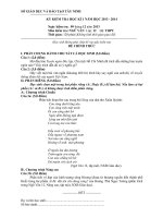 Đề Ngữ Văn 12 KTHK1 2013-2014
