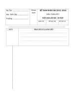 Đề cương ôn thi môn toán lớp 5 HKI