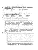 de thi hoc ky 1 Tieng anh lơp 11