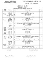 lich bao giang tuan 17