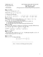 ĐÈ VÀ ĐÁP ÁN HSG TĨNH GIA-THANH HÓA