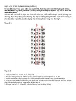 mẹo học toán thông minh