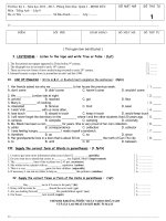 ôn tập tiếng anh HKI